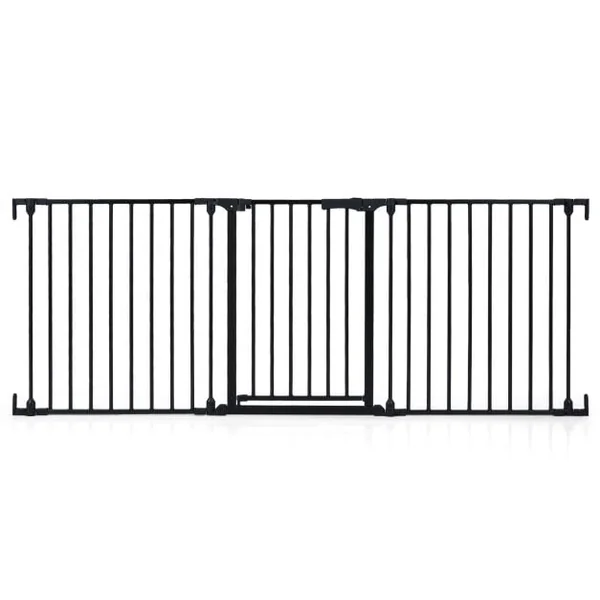 Baby Gate for Stairs Doorways 3-Panel Hardware-Mounted Safety Pet Gate