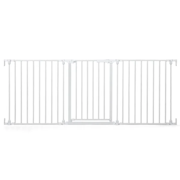 Baby Gate for Stairs Doorways 3-Panel Hardware-Mounted Safety Pet Gate