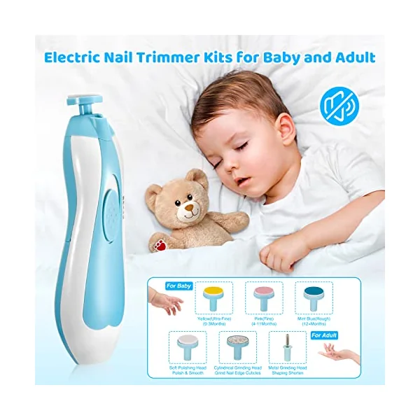 Baby Healthcare and Grooming Kit, 28PCS Upgraded Safety Care Kit, with Hair Brush Comb Nail Clippers and More for Newborn Infant Toddlers Baby (Blue)
