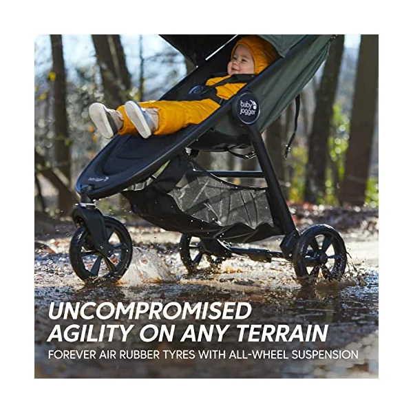 Baby Jogger City Mini GT2 All-Terrain Pushchair | Lightweight, Foldable Stroller | Opulent Black