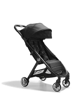 Baby Jogger City Tour 2 Travel Stroller | Ultra-Lightweight, Foldable & Compact Pushchair Buggy | Pitch Black
