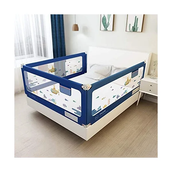 Baby Playpen Baby Bed Rail Guard Queen, Extra Wide Extra Tall Bed Rail Safety Fall Protection Bumper Guard for Toddlers Kids Children 75-92cm Adjustable Toy (Size : 1.5m)