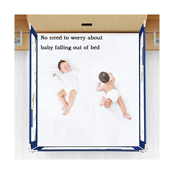 Baby Playpen Baby Bed Rail Guard Queen, Extra Wide Extra Tall Bed Rail Safety Fall Protection Bumper Guard for Toddlers Kids Children 75-92cm Adjustable Toy (Size : 1.5m)