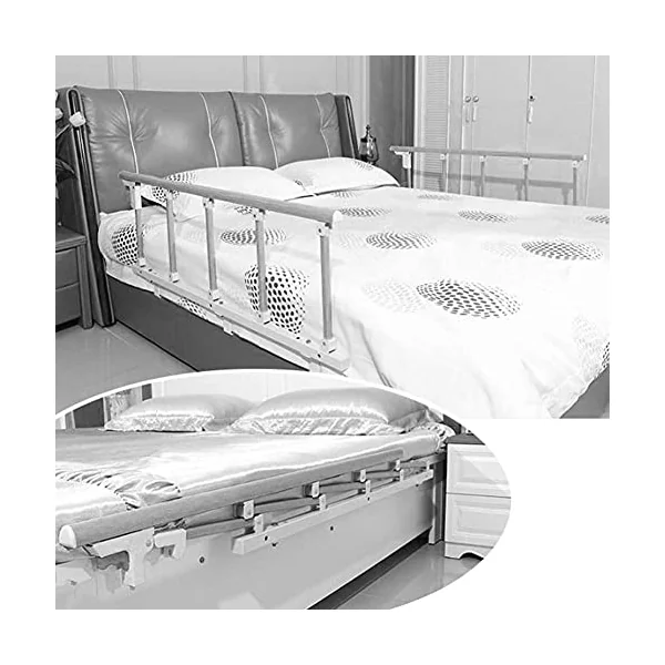 Baby Playpen Bed Rail Guard Safety Guardrail Disabled Compact Stainless Steel Bedside Handrail Easy to Assemble Toy (Size : 96x40cm)