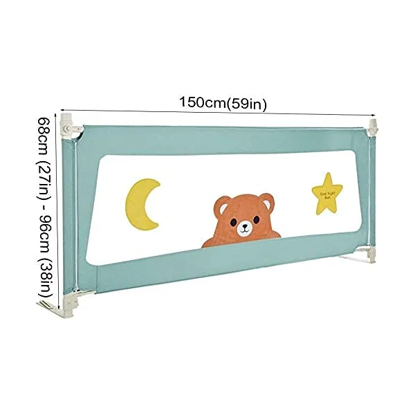 Baby Playpen Bed Rails for Toddlers Extra Long Baby Bed Rail Guard for Kids Twin Double Full Size Queen Anti-collision Anti-drop Toy