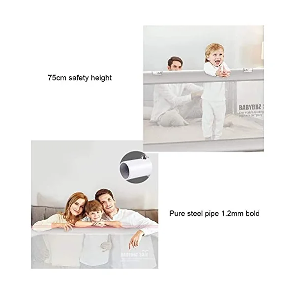 Baby Playpen Child Bed Safety Side Rails for Toddlers Baby Bedrail Height adjustable, Extra Long Baby Bed Rail Guard Anti-collision Anti-drop Toy