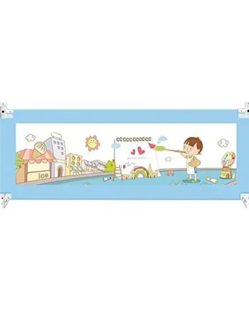 Baby Playpen Kids Bed Rail Guard, Extra Large Bed Rail Height Adjustable Safety Guard For Toddlers Kids Children Toy (Color : Blue, Size : 2.2m)