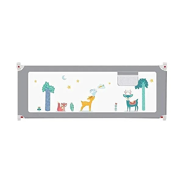 Baby Playpen Kids Bed Railing Portable Bed Rail Height Adjustable Safety Guard For Toddlers Kids Children 75-92cm Adjustable Toy (Size : 200cm)
