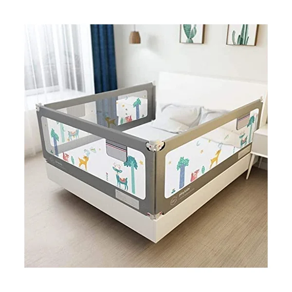 Baby Playpen Kids Bed Railing Portable Bed Rail Height Adjustable Safety Guard For Toddlers Kids Children 75-92cm Adjustable Toy (Size : 200cm)