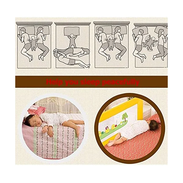 Baby Playpen Kids Bed Rails, Baby Safety Bed Rail Height Adjustable Bumper Guard for Kids Child Toddlers Toy (Size : 180cm(70.9in))