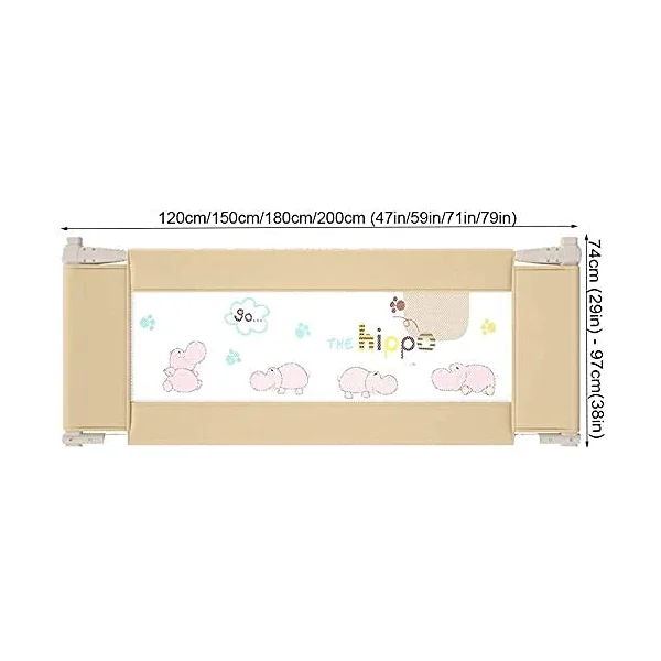 Baby Playpen Nursery Beds Safety Handrails Safety Assisting Rails for Infants Toddlers Bed Guardrail Height Adjustable Anti-collision Anti-drop Toy (Size : 120cm)
