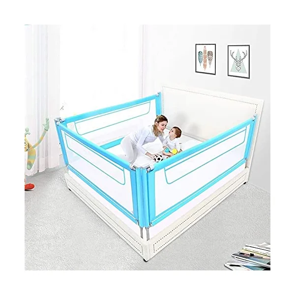 Baby Playpen Portable Safety Bed Rail Guard For Baby, Toddlers Protection Guardrail for Kids Child Vertical Lift Toy (Size : 150cm)