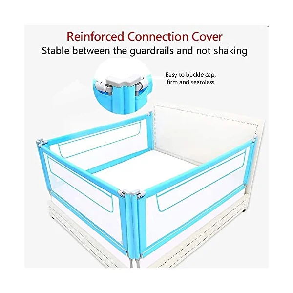 Baby Playpen Portable Safety Bed Rail Guard For Baby, Toddlers Protection Guardrail for Kids Child Vertical Lift Toy (Size : 150cm)