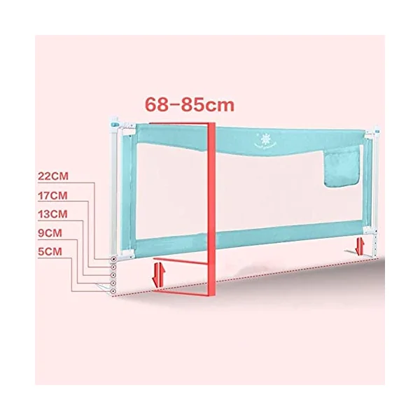 Baby Playpen Safety Guardrail Bed Support Rail Safety Cot Bed Vertical Lift Extra Long Guard for Toddlers Toy (Size : 150cm)