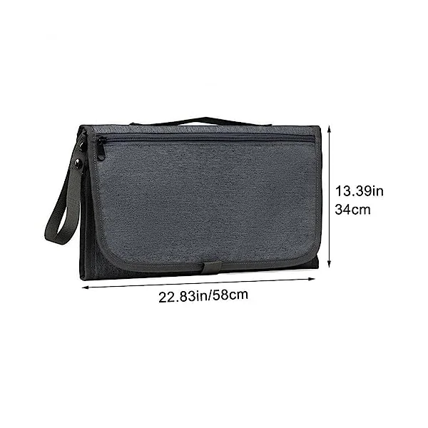 Baby Portable Changing Mats Waterproof Foldable Diaper Pad Travel Nappy Change Mat with Pockets for Home Outside