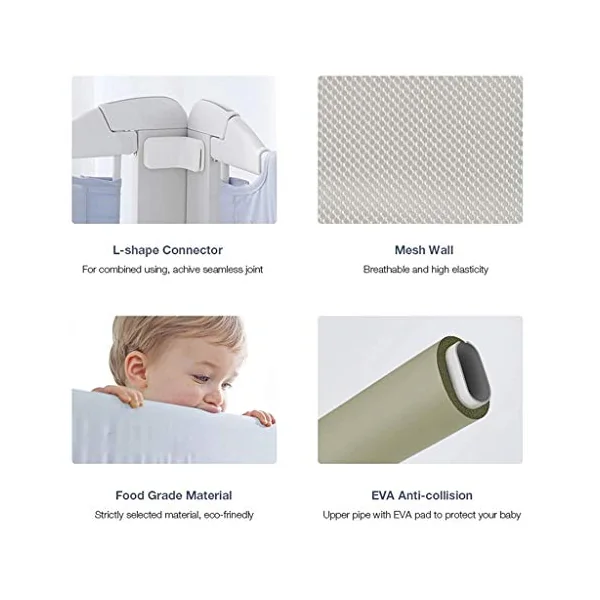 Baby Safety Tall Bed Single Bed Rail Bed Guard Toddler Baby Bed Oxford Fabric Vertical Lifting Anti-Fall High Grade Child Bed Guard Bumpers Extra Strong Bed Rail (Size : B-180cm)