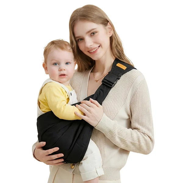 Baby Sling Carrier, Toddler Carrier with Adjustable Shoulder Straps | Half Wrapped Toddler Sling Carrier, Adjustable Shoulder Straps, Portable and Foldable, Newborns to Children 3-36 Months
