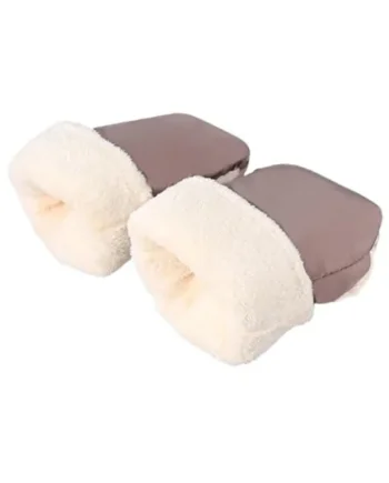 Baby Stroller Gloves, Easy to Install 20x30cm, Stroller Hand Warmers, Thick Winter Mittens, Easy to Carry for Stroller, Cold Weather Handlebar, Outdoor
