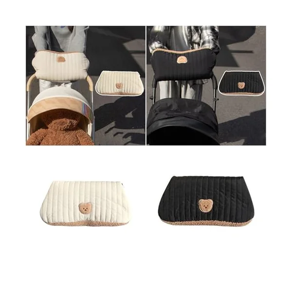 Baby Strollers Hand Muffs Soft Fleece Lined Hand Warmer Windproof Comfortable Pushchair Gloves for Winter Enjoy Comfort Anti Freeze Strollers Accessory