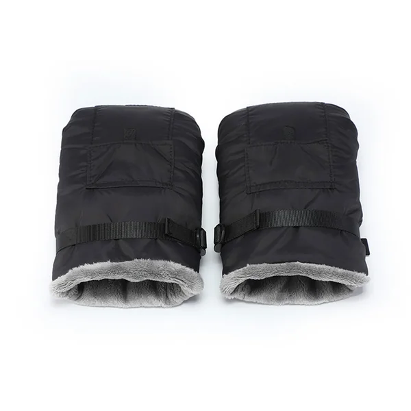 Baby Strollers Hand Muffs Soft Thick Fleece Lined Hand Warmer Windproof Comfortable Pushchair Gloves for Winter Comfort