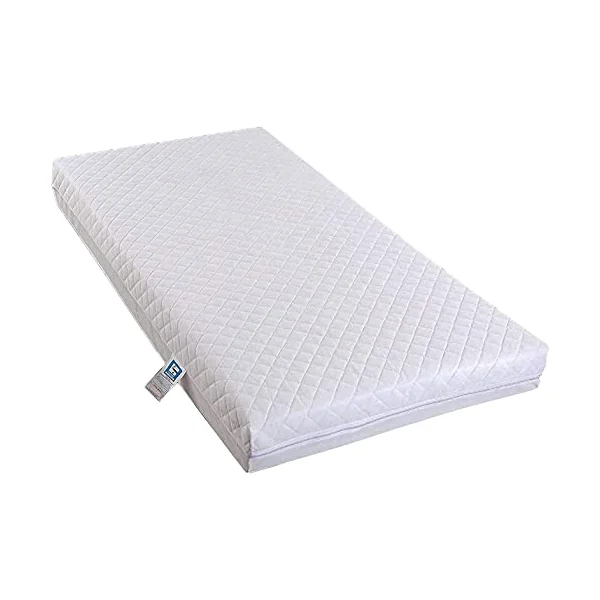 Baby Toddler Fully Breathable Quilted Foam Cot Bed Mattress (140 x 70 x 7.5 cm)