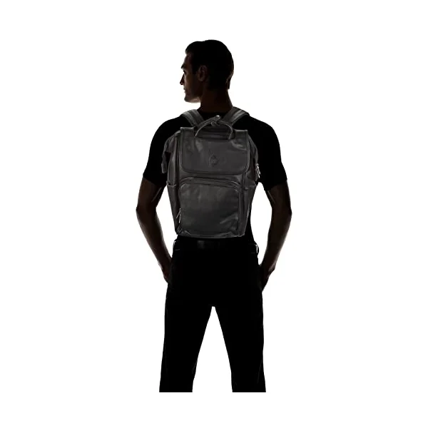 Baby Uma Award-Winning Baby Changing Bag Backpack - Leather-Style for Mum & Dad, Nappy Bag with Insulated Bottle Holders, Multiple Compartments & Changing Mat