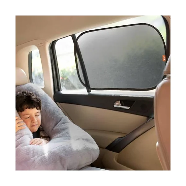 Baby Uma Car Window Shades for Baby (2 Pack) - 54 x 36 cm, UPF 50+ Car Sun Shade for Baby, 99% UVB Protection & 94% UVA Protection, Rear Window Sun Shade with Static Cling (Medium)
