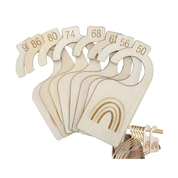 Baby Wardrobe Clothes Dividers 8pcs Double-sided Nursery Baby Closet Clothes Dividers, Nursery Decor, Baby Clothes Organizers