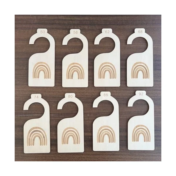 Baby Wardrobe Clothes Dividers 8pcs Double-sided Nursery Baby Closet Clothes Dividers, Nursery Decor, Baby Clothes Organizers