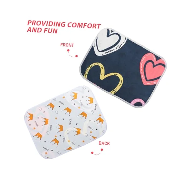 Baby Waterproof Bed Pad Reusable Cotton Tpu Urine Pad | High Absorption Liner, Suitable for Infants and Women, Compact Changing Mat for Travel Use