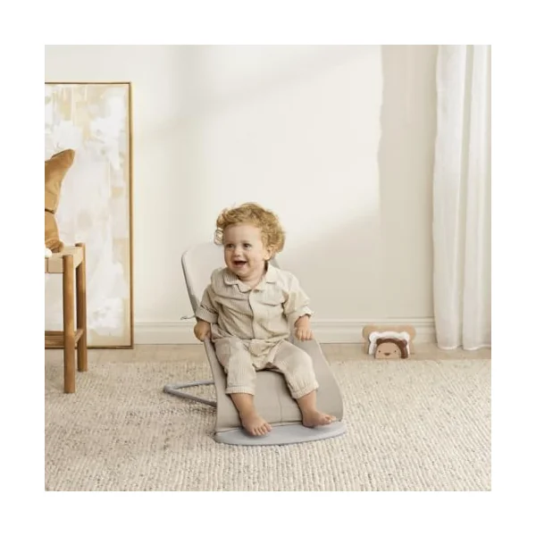 BabyBjörn Bouncer Bliss, Woven mélange, Light Beige