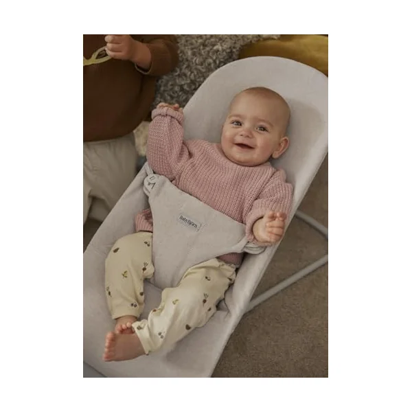 BabyBjörn Bouncer Bliss, Woven mélange, Light Beige