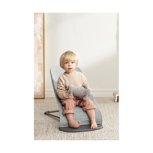 BabyBjörn Bouncer Bliss, Woven mélange, Light Grey