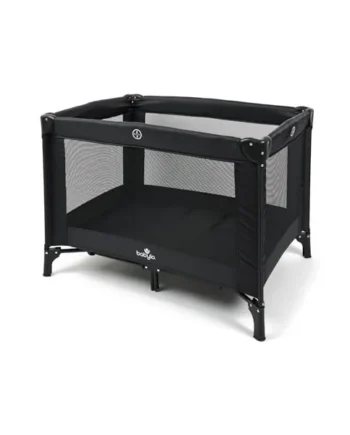 Babylo Alpha Travel Cot, Lightweight, Easy to set up, Black