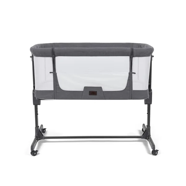 Babylo Aurora 2-in-1 Co Sleeper, Bedside Crib & Standalone Baby Cot with mattress, 0 – 6 months (9kg), Grey