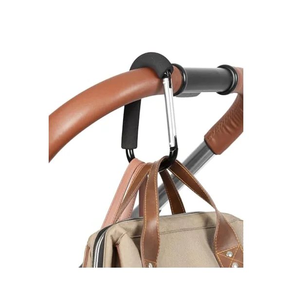 Babylo Multi Purpose Stroller Hook Set, for carrying bags, baby changing bags and hand bags, universal