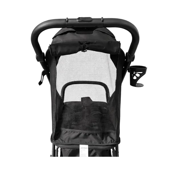 Babylo Nuvo Everyday One-Hand Fold Stroller, Black