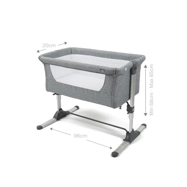 Babylo Snuggle Cuddle Co Sleeper, Slate Grey
