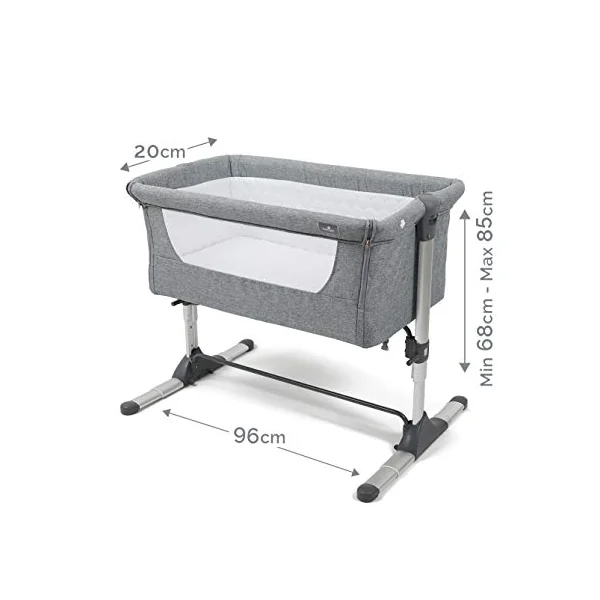 Babylo Snuggle Cuddle Co Sleeper, Slate Grey & Infantino Flip Advanced 4-in-1 Grey Carrier - Ergonomic, convertible, face-in and face-out front and back carry for newborns and older babies