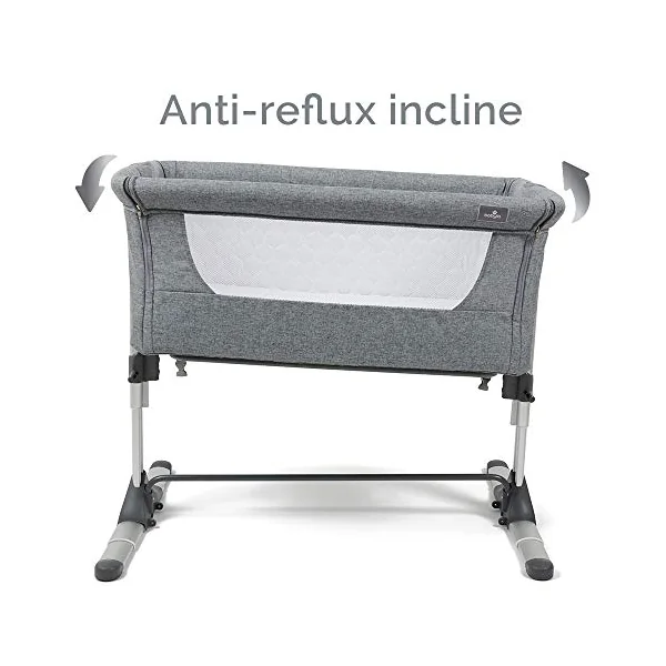 Babylo Snuggle Cuddle Co Sleeper, Slate Grey & Infantino Flip Advanced 4-in-1 Grey Carrier - Ergonomic, convertible, face-in and face-out front and back carry for newborns and older babies