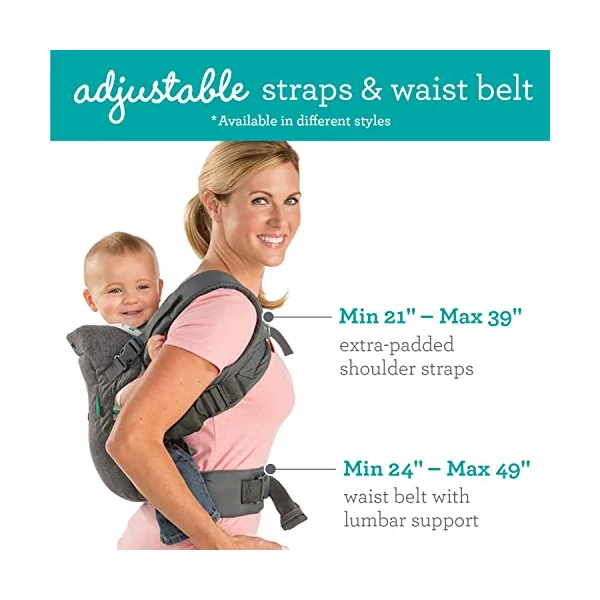 Babylo Snuggle Cuddle Co Sleeper, Slate Grey & Infantino Flip Advanced 4-in-1 Grey Carrier - Ergonomic, convertible, face-in and face-out front and back carry for newborns and older babies