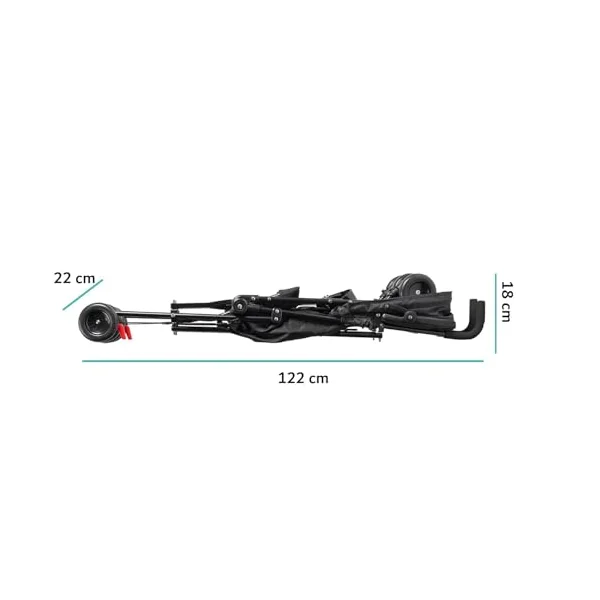 Babyway Lightweight Stroller with Hood in Black