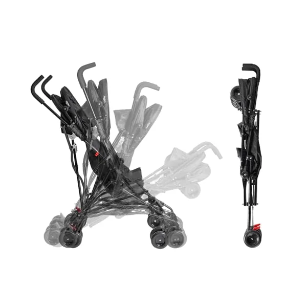 Babyway Lightweight Stroller with Hood in Black