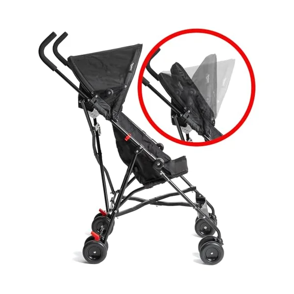 Babyway Lightweight Stroller with Hood in Black