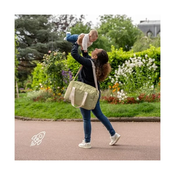 Badabulle Baby Changing Bag, Changing Mat Included, Olive