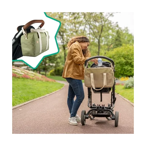 Badabulle Baby Changing Bag, Changing Mat Included, Olive