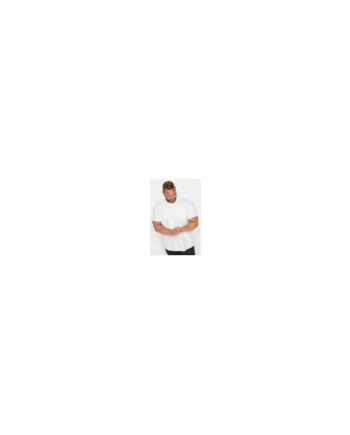 BadRhino Premium White Short Sleeve Oxford Cotton Shirt