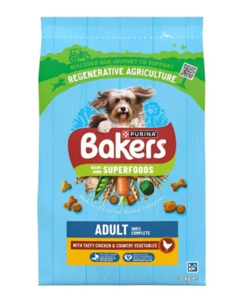 Bakers Superfoods Dry Dog Food 3kg - Chicken with Vegetables