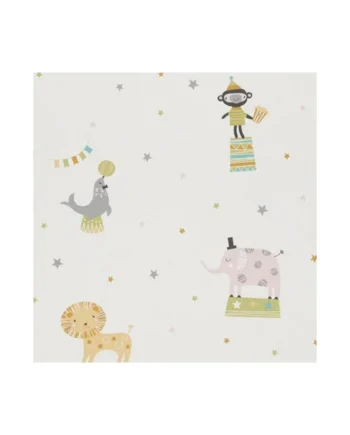 BAMBINO CIRCUS NURSERY CHILDRENS BOYS GIRLS FEATURE WALLPAPER RASCH 245011