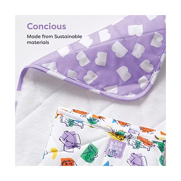 Bambino Mio, On the Move Changing Mat - Lightweight, Foldable and Portable Nappy Changing Mat, Bold